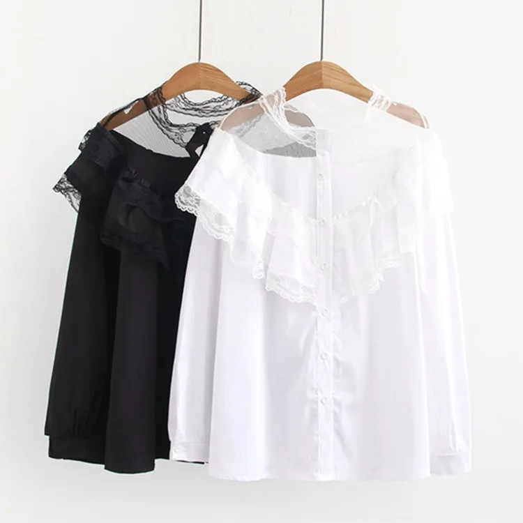 2019 плюс размер женские блузки весна одежда Повседневная мода свободные с длинным