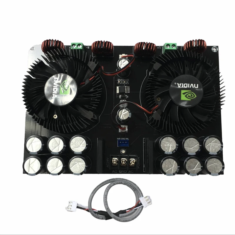 XH-M258 High Power TDA8954 TH Dual Channel 420W+420W Digital Audio Power Amplifier Board Pure Rear Power Amplifier