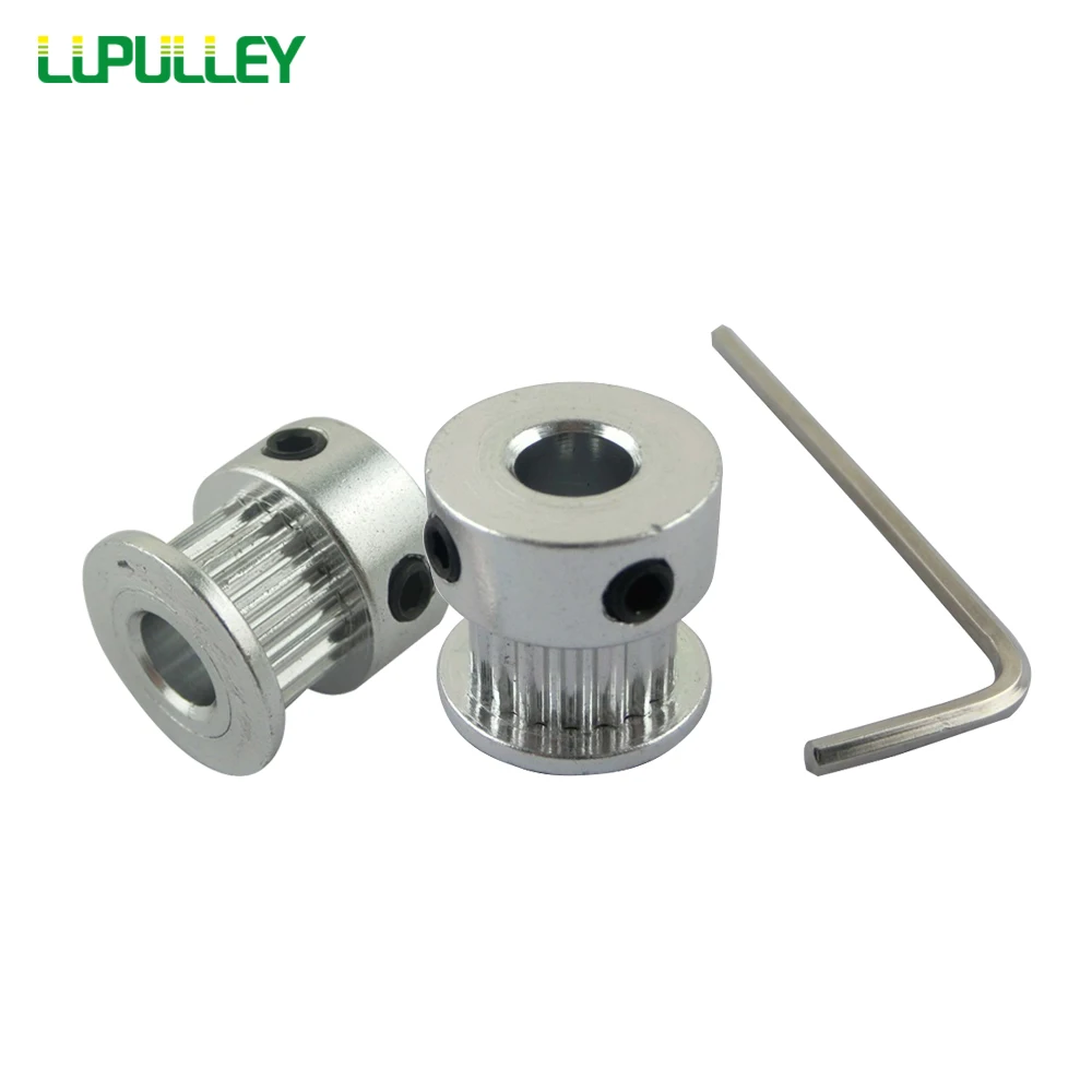 LUPULLEY 10 шт. GT2 зубчатый шкив 20 зубьев 16 т диаметр 5 мм 2GT шкив колеса алюминиевые для синхронного ремня 6 мм ширина