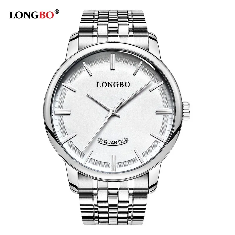 Fashion LONGBO Brand Quartz Watch lovers Watches Women Men Couple Lovers Business Gift Analog Steel Wristwatches Casual Gold |