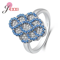 best quality sparkling 925 sterling silver ring with top quality cubic zircon jewelry for girfriend valentines day best gift