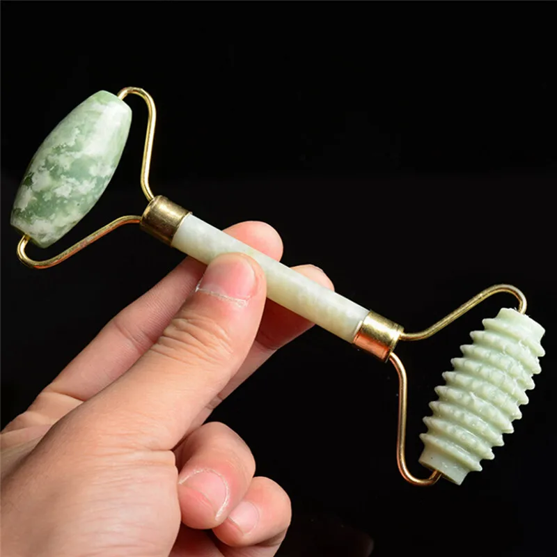 Natural Facial Beauty Massage Face Lift Tools Artificial Jade Roller Face Thin Massager