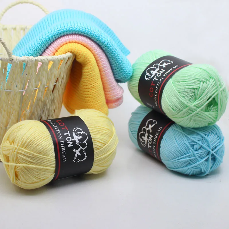 8ply хлопковая пряжа, теплая Детская Пряжа для ручного вязания, детское одеяло ручной вязки, мягкая пряжа для вязания крючком, приятная для кожи пряжа DIY