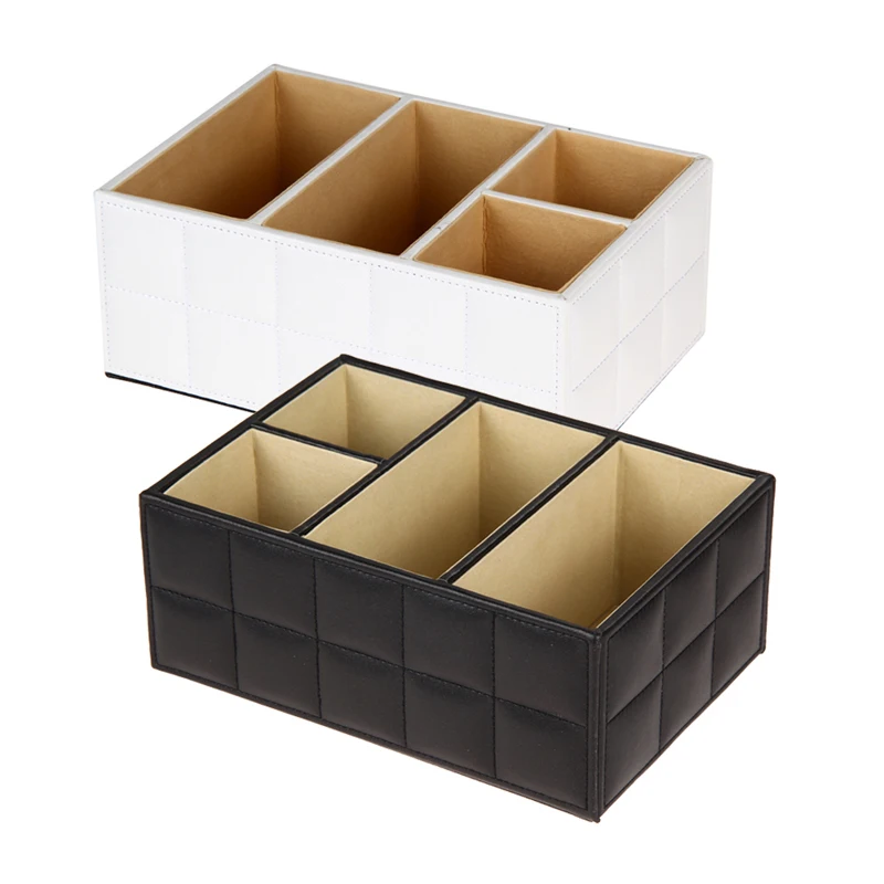 New PU Leather Makeup Storage Boxes Cosmetic Organizer Sundries Make up Tool Holder High Quality | Красота и здоровье