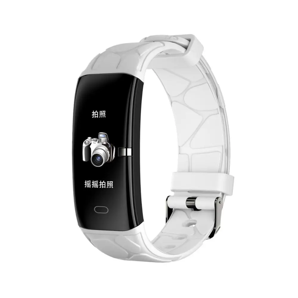 White FocuSmart умные браслеты E58 фитнес-трекер ECG HRV монитор сердечного ритма кровяное давление умный Браслет для IOS/Android - Цвет: White