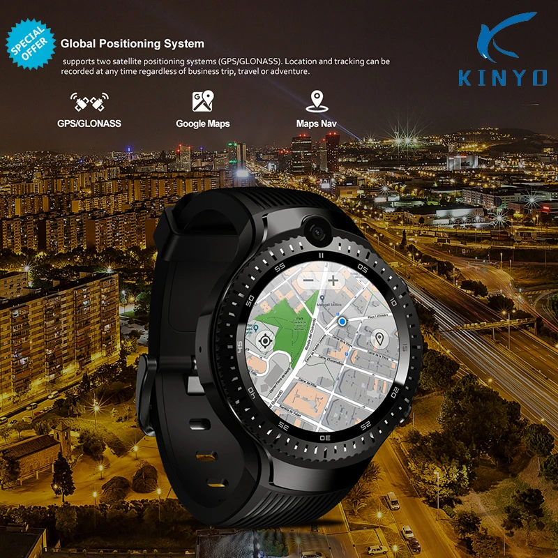 4G Смарт часы Android 7 1 с двойной камерой 5 Мп GPS экран 4 дюйма AMOLED аккумулятор 530 мАч