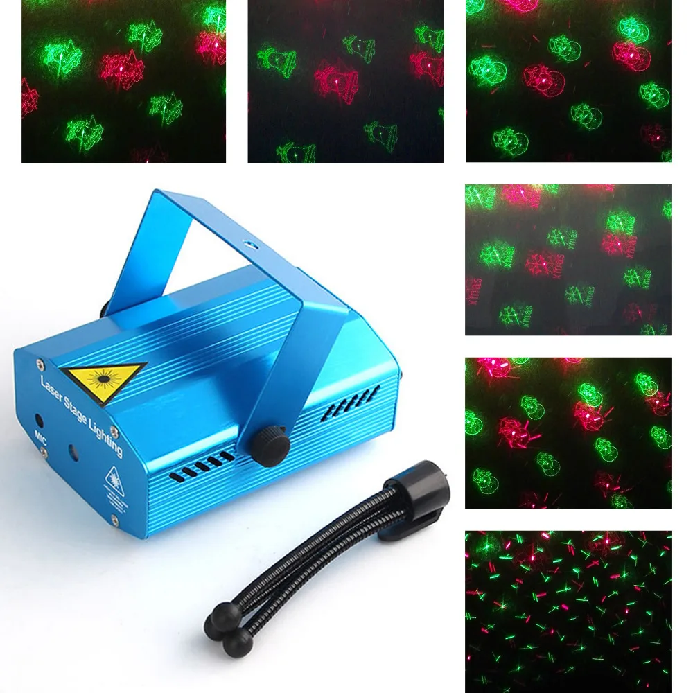 2017 Портативный мульти светодиодные лампы Все страт музыка Лазерная DMX света