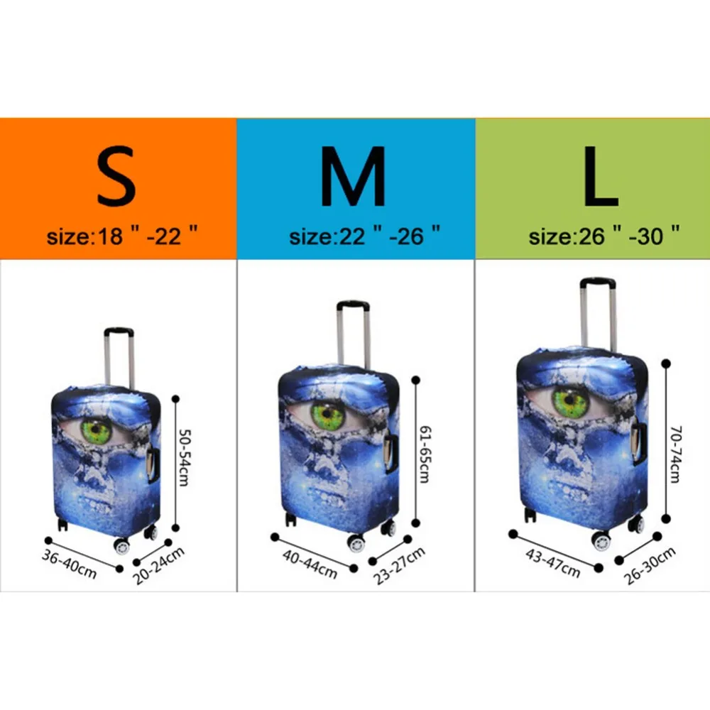 Чехлы для чемоданов luggagecase эластичные водонепроницаемые наружные чемоданы с