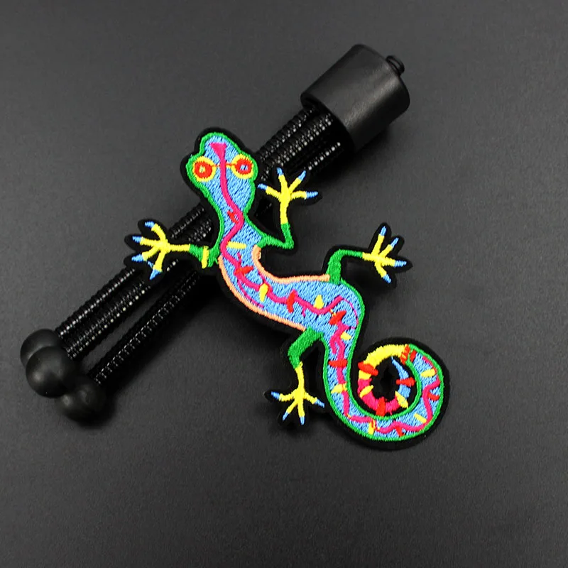 Милая вышитая нашивка для одежды Gecko аппликация рюкзака жакет джинсов