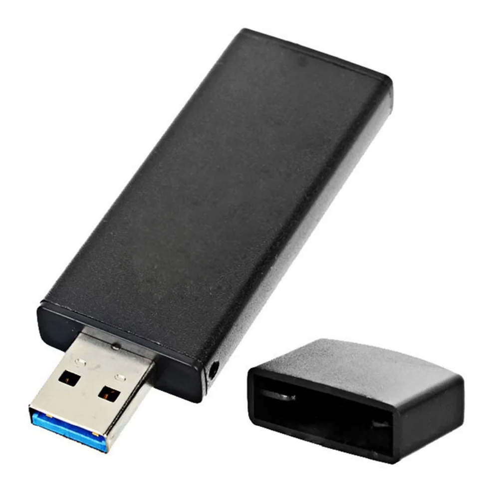 10 шт./42 мм NGFF M2 SSD на USB 3 0 внешний PCBA адаптер карта флэш-диск тип с черным чехлом