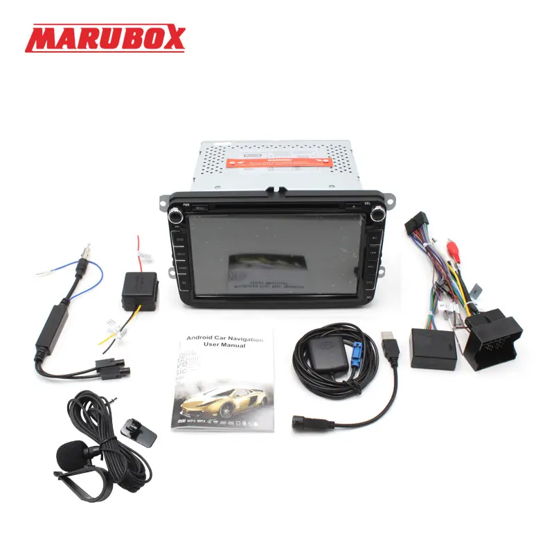 Marubox M802A4 автомобильный мультимедийный плеер для Volkswagen Polo passat Quad Core 1024*600 Android 6.0.1 2