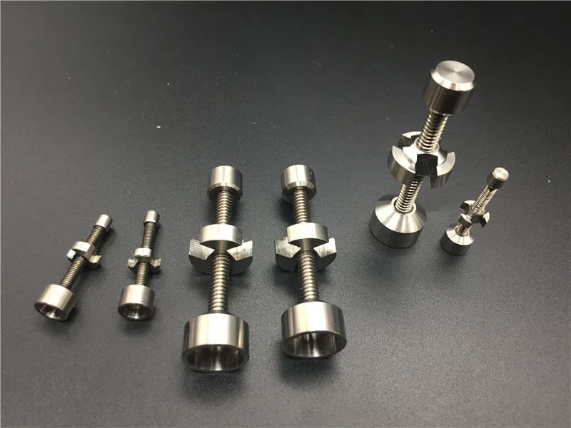 

Adjustable Titanium Nails 10mm/14mm/18mm Regular Ti Nail Updated Version Universal GR2 Domeless Nails Tools