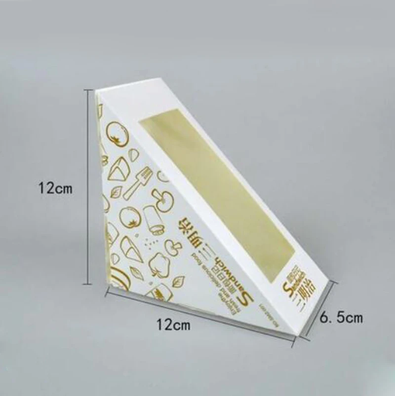 Одноразовая коробка для тортов домашний Ланч бокс сэндвичей 100 шт./лот|Подарочные