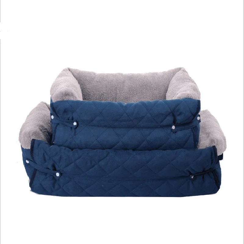 New Clamshell Kennel Blossom Navy Blue Small And Medium Sized Multi-purpose Use 100% Cotton | Дом и сад