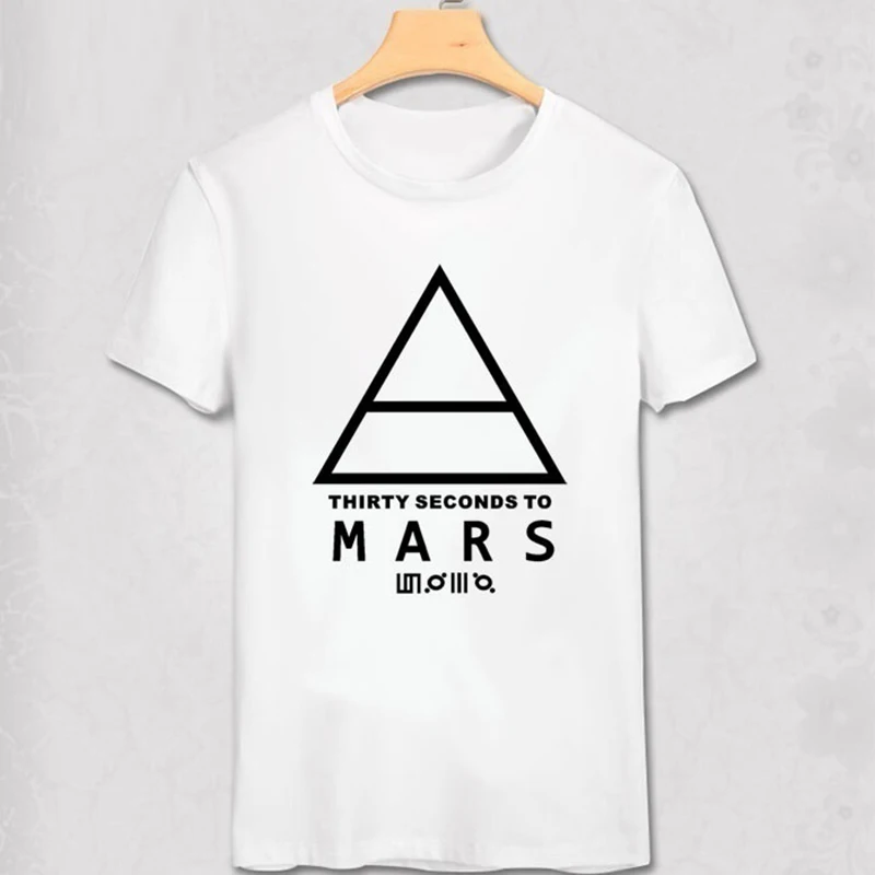 30STM рубашка с логотипом 30 Seconds To Mars Мужская футболка буквенным принтом