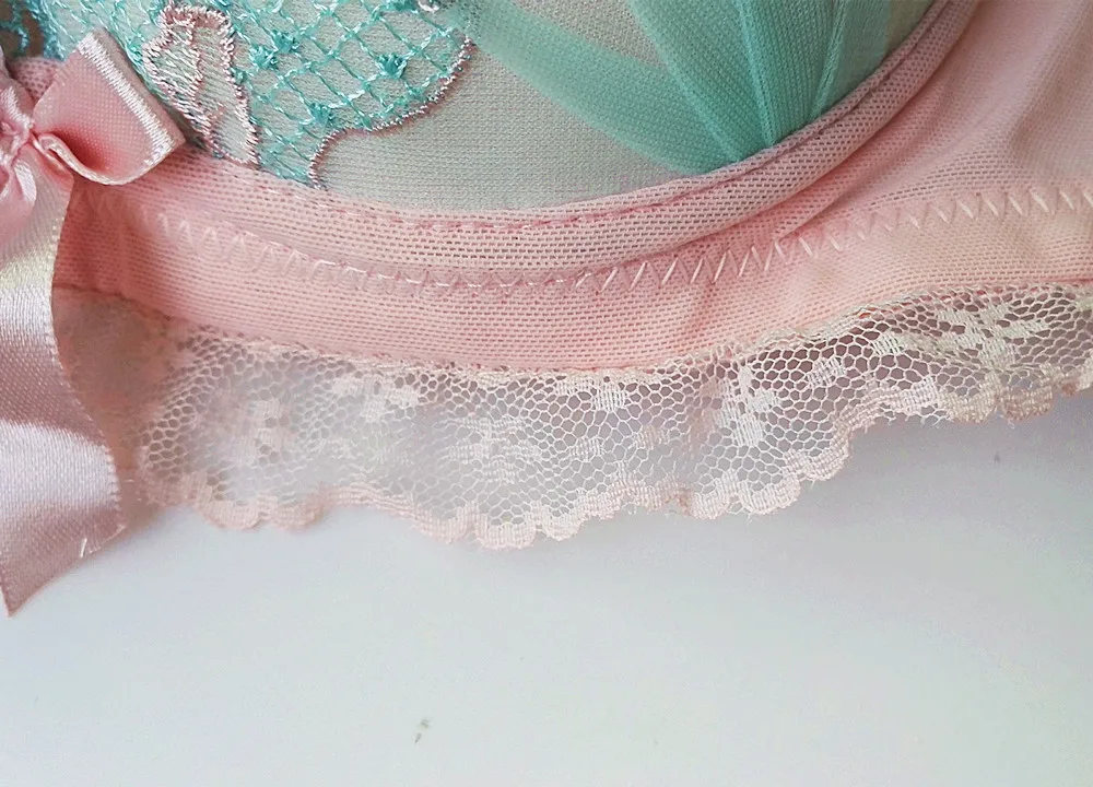 Embroidey, кружевной комплект с бюстгальтером, нижнее белье, пуш-ап, сексуальный бюстгальтер, милое нижнее белье, бюстгальтер, трусы, высокое качество, H184-2