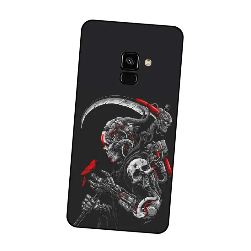 P175 Жнец Черный силиконовый чехол для Samsung Galaxy J2 J3 J4 J5 J6 J7 J8 Pro Plus Prime 2018 2017 |