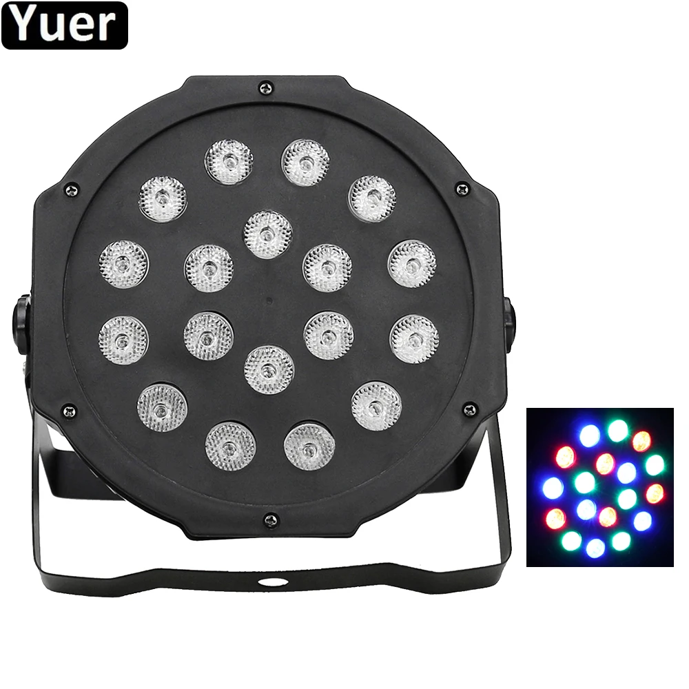 Новый дискотечный светильник 18x3W RGB Светодиодный Par DMX512 6CH DJ оборудование звуковые
