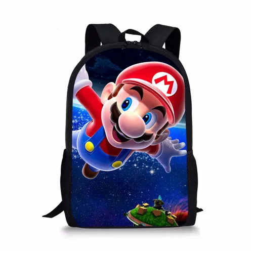 H730C Coloranimal Cool Anime Japan Style Set School Backpack Super Mario Bros School Bag for Girl Boy Bookbag Junior Teenager Backpack - Цвет: H730C