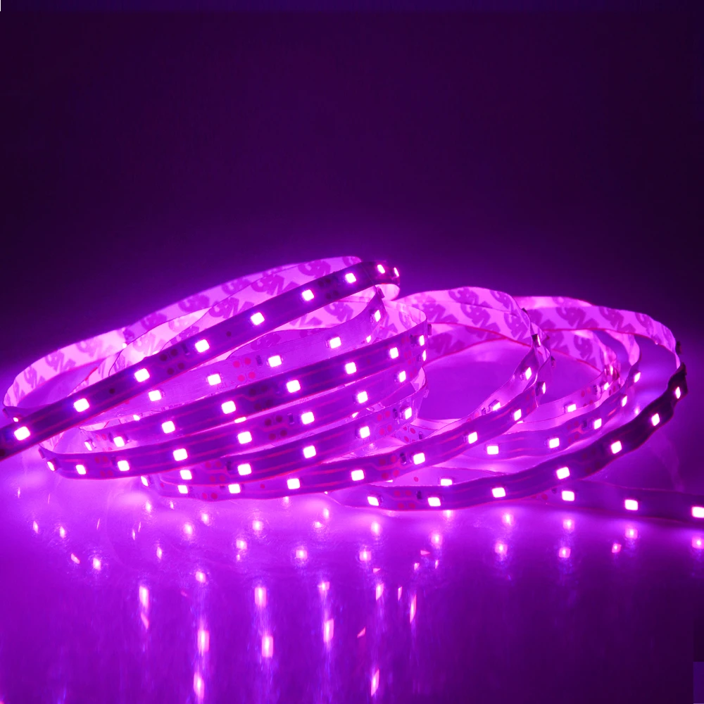 

300 Leds DC 12V 5M Led Strip Light Flexure String Lamp Pink Purple 2835 SMD Ribbon Tape Lamp For Home Indoor Decortion Lighting