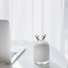 Симпатичный увлажнитель воздуха с белым оленем и розовым кроликом креативный мультяшный USB-диффузор 220 мл освещение для зарядки