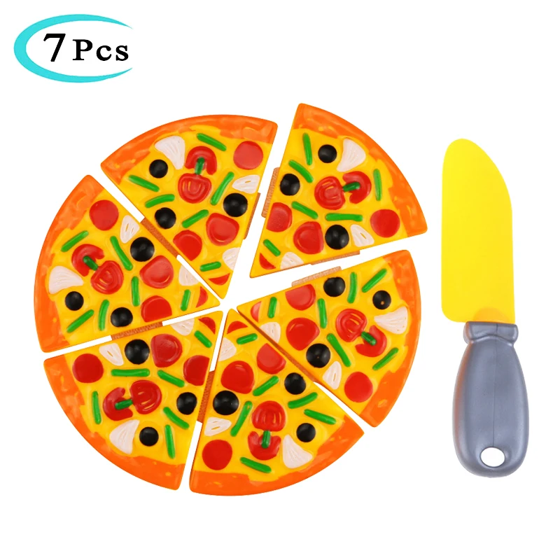 

Baby Cutting Pizza Plastic Toy Kitchen Pretend Play House Cook Cut Food Games Simulation Pizza Food Kids Gifts For Boy And Girl