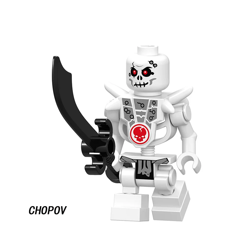 Лиловый Один фильм Nya Jay Zane и Kai Wu Lord Garmadon Snike с оружием строительные блоки игрушки для детей - Цвет: Лиловый