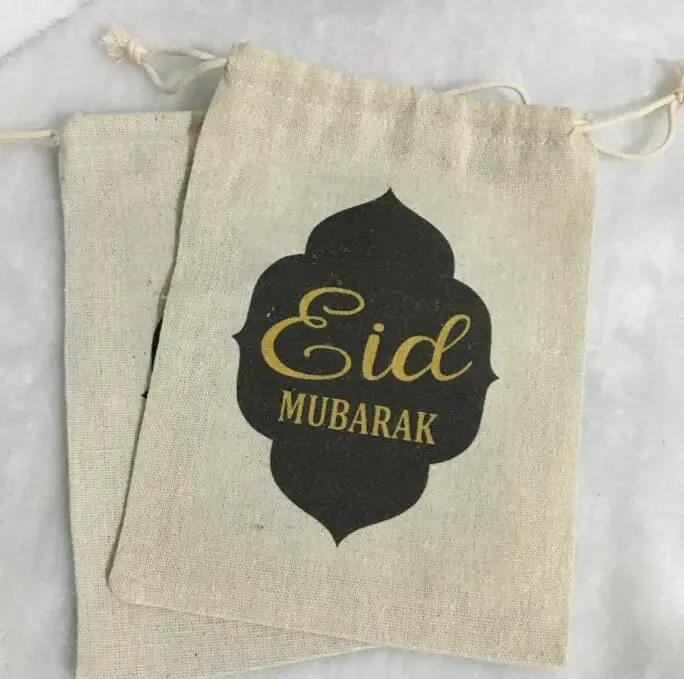 Персонализированные свадебные подарочные сумочки eid mubarak для сувениров на