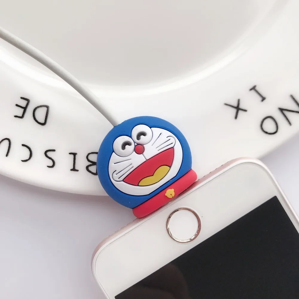 1 шт. кабель протектор для iPhone кабель Зарядное устройство USB кабель намотка-держатель аксессуар органайзер милый животный кукла модель Забавный