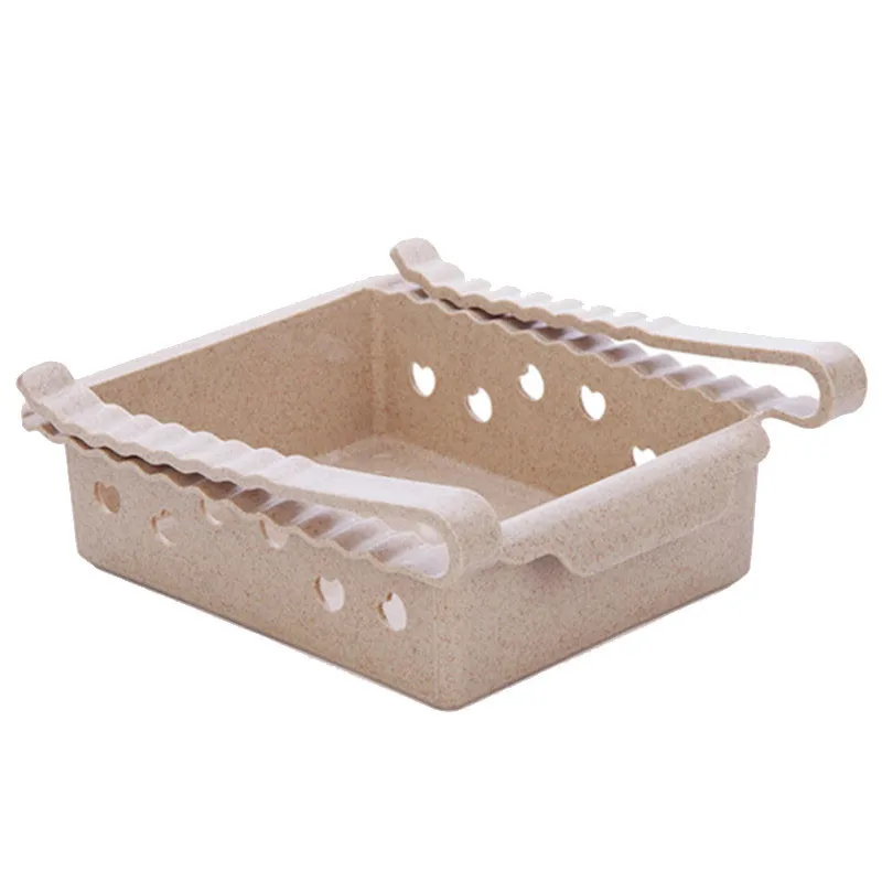Kitchen Refrigerator Drawer Storage Shelf Rack Fridge Freezer Holder Plate Layer Pull-out Organiser Space Saver F#1 | Дом и сад