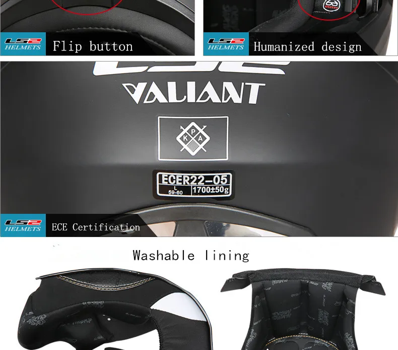 LS2 FF399 флип-ап мото rcycle шлем двойной козырек Аутентичные LS2 Valiant анфас шлемы moto capacete cascos