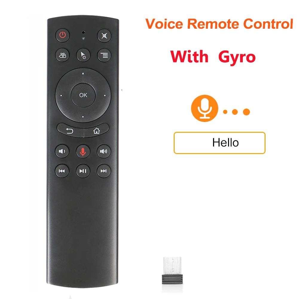 With Gyroskope G20S 2,4G Беспроводная воздушная мышь гироскоп Голосовое управление зондирование универсальная мини клавиатура Пульт дистанционного управления для ПК Android tv Box - Цвет: With Gyroskope