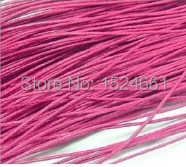 80 м оптовая продажа розовый вощеный хлопок ожерелье шнур 1 мм * вощеная нить для