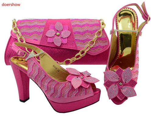 Doershow/комплект из туфель и сумочки в африканском стиле итальянский комплект