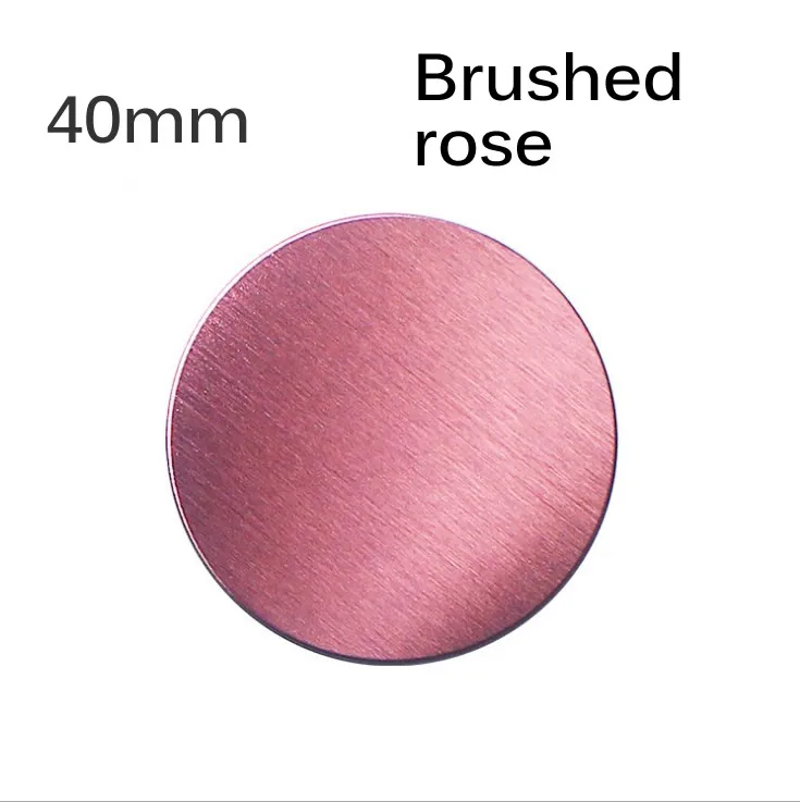 40Rose-matte 2 шт./лот 40 мм Универсальная металлическая пластина-диск железный лист для iphone zte магнитный автомобильный держатель для мобильного телефона Матовый - Цвет: 40Rose-matte