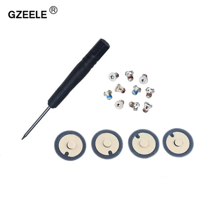 Gzeele для 4 шт. Нижняя чехол резиновые ножки для ног+ Винты Набор+ инструмент для Macbook Pro retina 1" 15" A1398 A1425 A1502