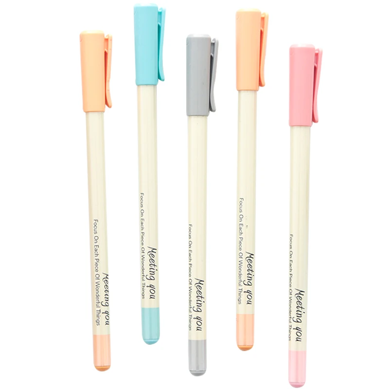 50 шт./Набор гелевых ручек чернила черного цвета 0,5 мм. Пишущая ручка пластиковая для школьных принадлежностей офиса. Перезаправка для канцелярии.