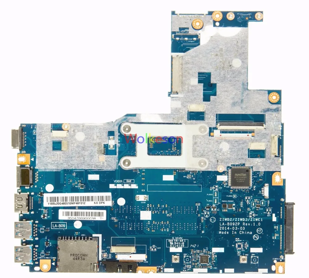 SHELI FOR Lenovo B50-70 Laptop Motherboard W/ I3-4005U CPU FRU 5B20G46051 ZIWB2 ZIWB3 ZIWE1 LA-B092P DDR3L Test Oke | Компьютеры и