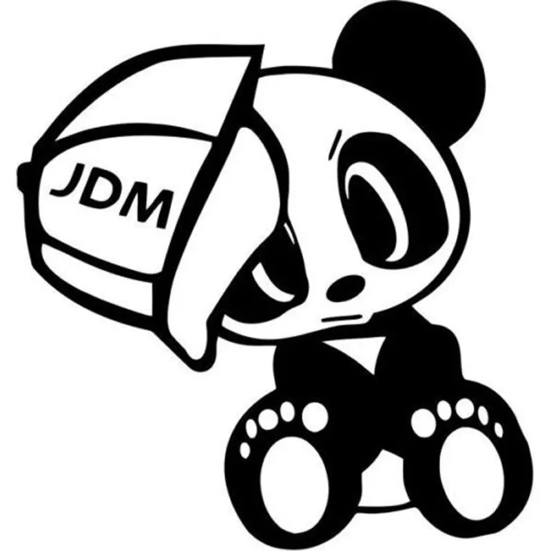 14 7 см * 15 2 панда винил JDM милые животные наклейка наклейки и украшения для