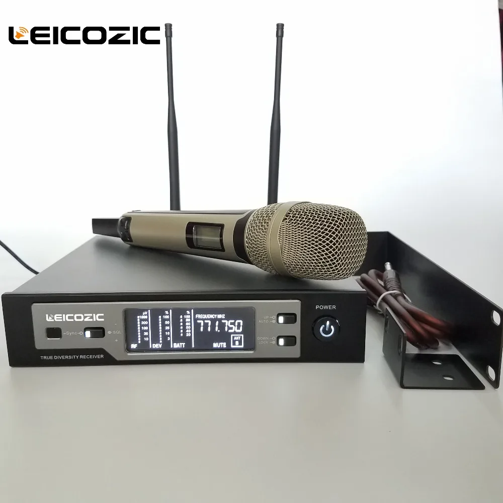 Leicozic skm9100 Pro цифровой микрофон беспроводной настоящий микрофон, профессиональный микрофон беспроводной микрофон для сцены