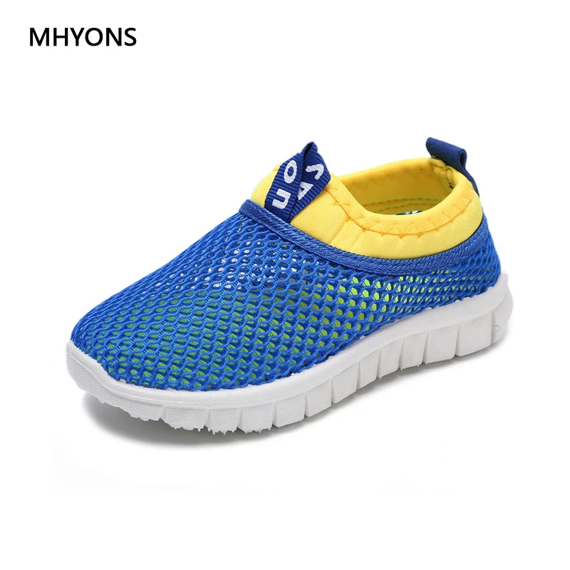 MHYONS/Коллекция 2018 года летняя модная детская обувь с вырезами дышащая из