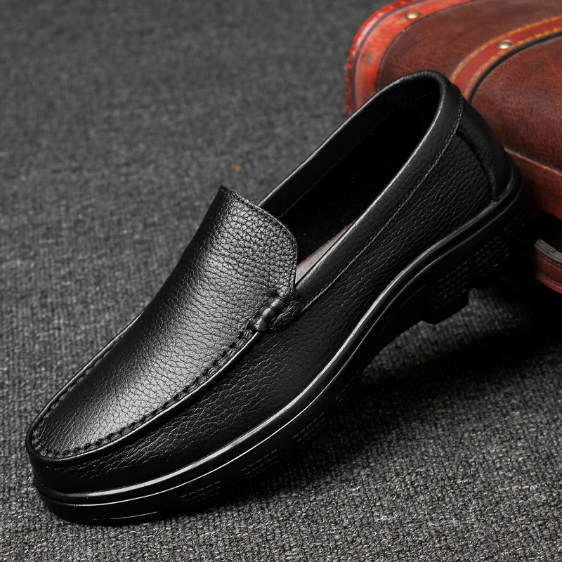 Men Shoes Genuine Leather outdoor Moccasin Loafers Designer Slip on Flat Classical Chaussure Hombre zapatillas size 47 L5 | Обувь