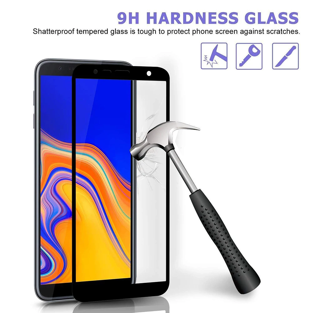 Экран протектор для samsung Galaxy J4 плюс Взрывозащищенные высокая чувствительность HD