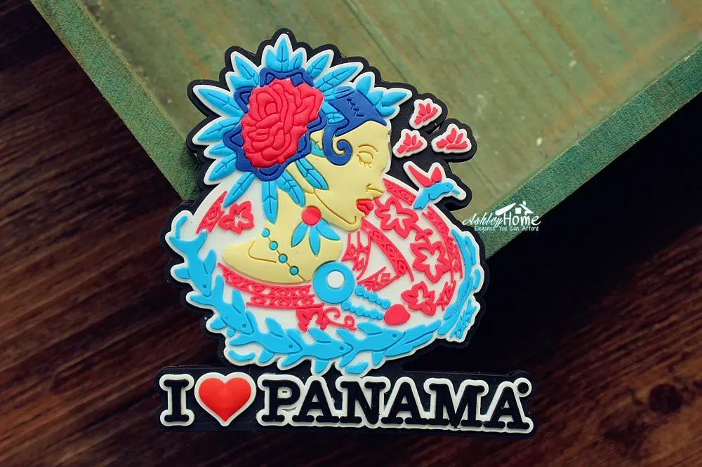 Я люблю Панама туристический дорожный сувенир декоративный 3D резиновый магнит