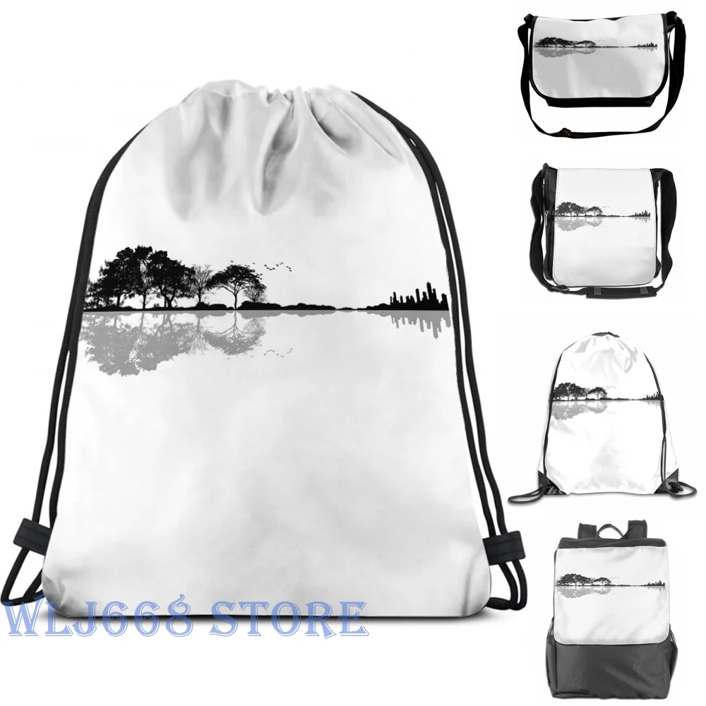 Забавные сумки через плечо с графическим принтом для женщин рюкзак на одно