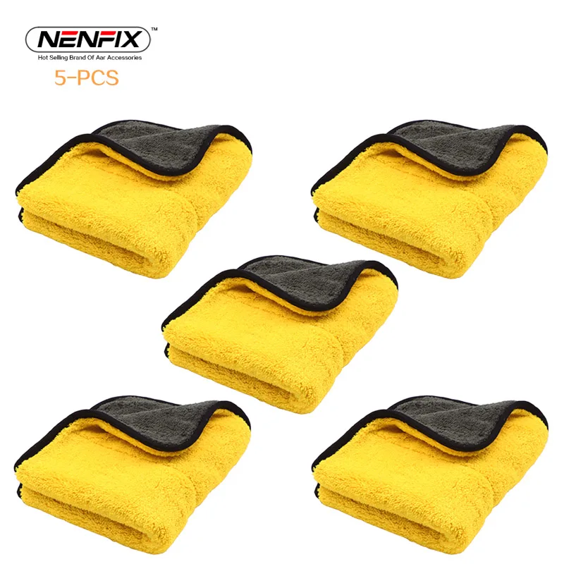 5 piece gray yellow 3-5 шт. размер 30*30 см Автомойка полировка супер абсорбирующее полотенце из микрофибры автоуход за краской Чистящая сушильная ткань - Цвет: 5 piece gray yellow