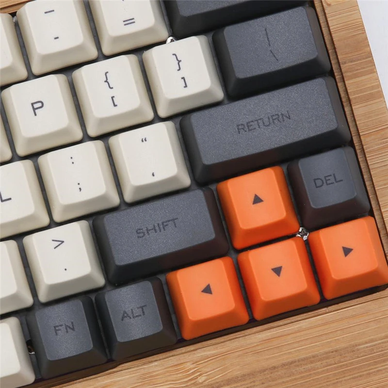Углеродная 64 раскладка краситель sub Keycaps OEM профиль включает 1 75 Shift Fit GK64