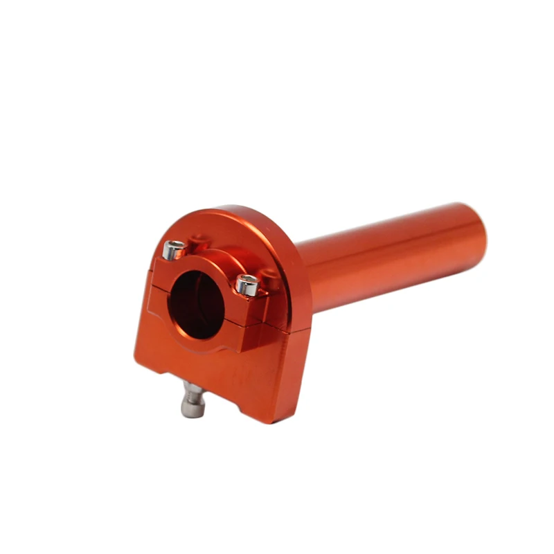 Orange color ZSDTRP цвета алюминий 22 мм дроссельная заслонка поворотная ручка Быстрый Твистер универсальный все 22 мм ручной Бар мотоцикл для KTM Honda - Цвет: Orange color