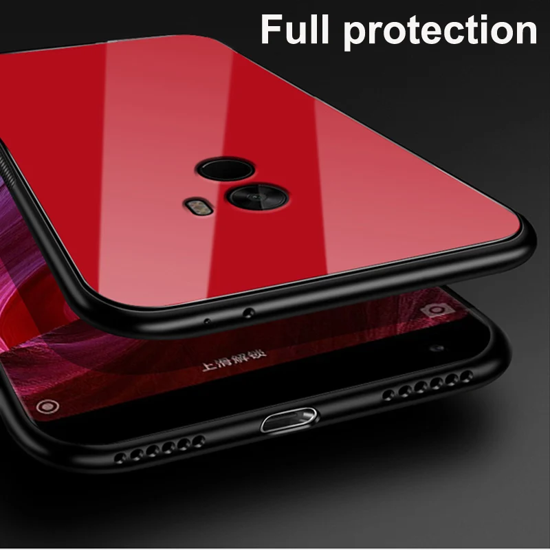 Coque For xiaomi mi Mix 2 case Starry sky tempered Glass + TPU Edge Slim Hard Back Cover Mix2 phone | Мобильные телефоны и