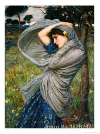 

Boreas Paintings by John William Waterhouse impressionist art High quality Hand painted